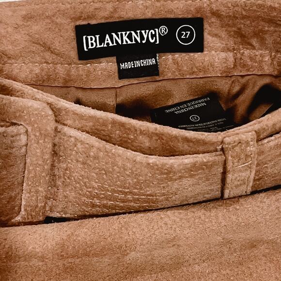 Blank NYC Tan Suede Leather Skirt Size 27 EUC - Picture 4 of 6